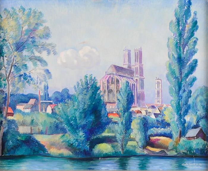 Helge Johansson Mantes, France oil painting image